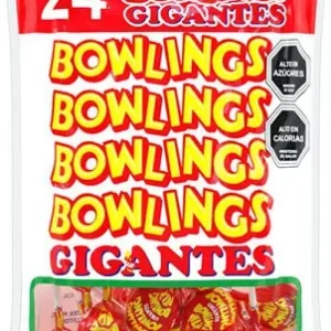 Dulce Bowling Rojo Coyac 24 Unidades