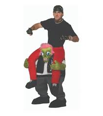 Disfraz ride on motorista zombie