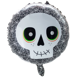 Globo metálico 18' calabera unidad