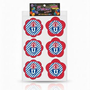 Set de Stickers U de Chile 6 Unidades