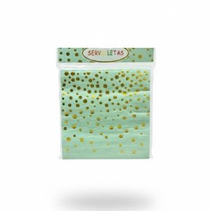 Alternative view of Servilletas Lunares/Polka Dorado 20 Unidades Variedades