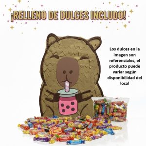 Alternative view of Piñata Artesanal Capibara Boba Tea