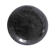 Plato cartón 18cm negro 10 unid