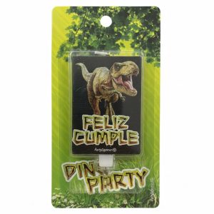 Vela Feliz Cumple Dino Party