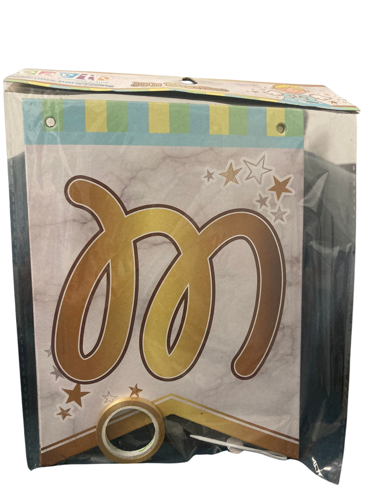 Banner celeste mi bautizo