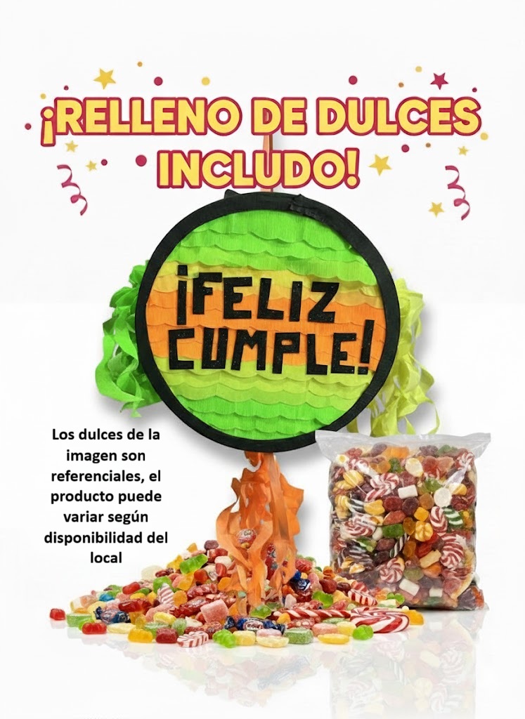Piñata Artesanal ¡Feliz Cumple! - Imagen 2