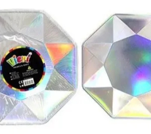 Plato 3d tornasol 6 unidades (20CM)