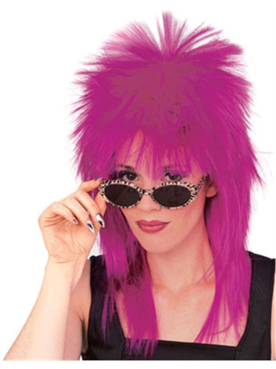Peluca neón shag wig