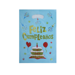 Bolsa plástica celeste FC (10 unidades 17x25CM)