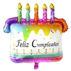 Globo pastel feliz cumpleaños 1 unidad (18IN)