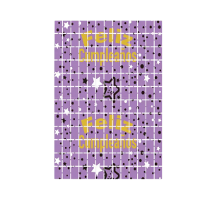 Cortina metal cuadrada lila FC (1x2MT)