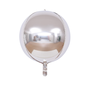 Globo foil esfera plateado (60 pulgadas)