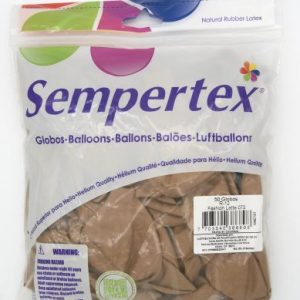 Globo color café claro 50 unidades (R12)