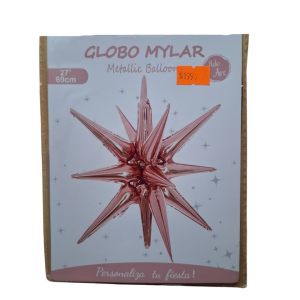 Globo foil estrella rosa gold (69CM)
