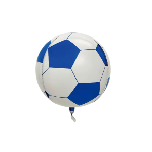 Globo foil pelota azul blanco