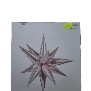 Globo foil estrella rosa gold (65CM)