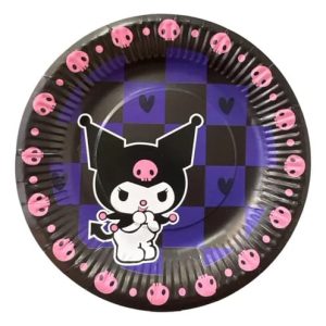 A Plato cartón Kuromi 6 unidades