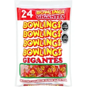 DULCE BOWLING ROJO 24 UNID  FRUNA