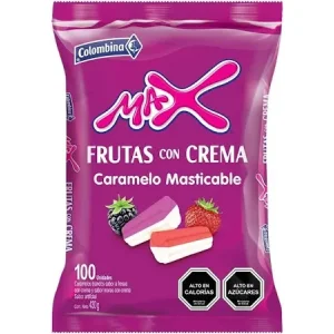 Dulce Max Frutas con Crema