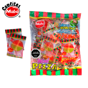 Gomitas Dulce Mini Pizza 36 Unidades