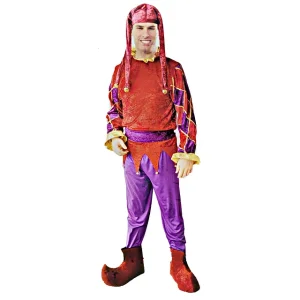 Disfraz hombre bufón con sombrero