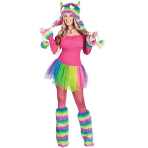 DISFRAZ MONSTRUO ARCOIRIS MUJER T M–L