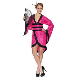 DISFRAZ GEISHA FUCSIA CARNAVAL