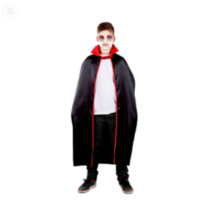 CAPA VAMPIRO CUELLO NEGRA 140CM FESTY