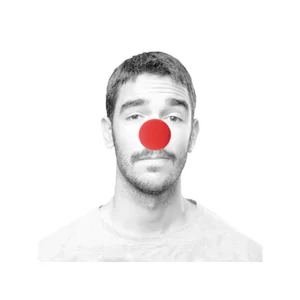 Nariz payaso esponja roja