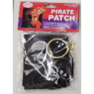 SET PIRATA PARCHE BANDA ARO CARNAVAL