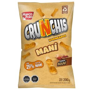 DULCE CRUNCHIS SUFLE MANI 200 GR MARCO POLO