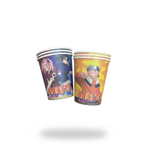 VASO POLIPAPEL NARUTO 6 UNID PARTY