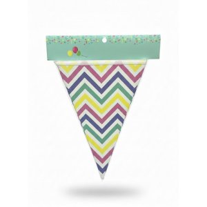 BANDERIN CHEVRON PASTEL CARNAVAL