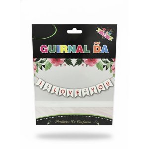 Banderín/guirnalda I Love You (3M)