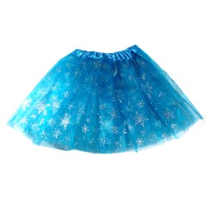 Falda ballerina celeste copos nieve