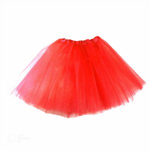 FALDA TUTU LISO ROJO 30 CM FE