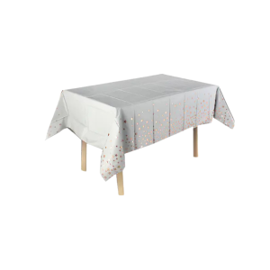 MANTEL BLANCO ESTRELLA ROSA GOLD 137X183 MP