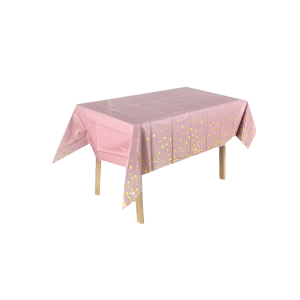 MANTEL ROSADO ESTRELLA DORADO 137X183 MP