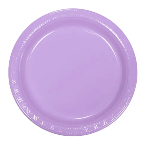 PLATO PLASTICO 18CM LILA 10 UNID MPA