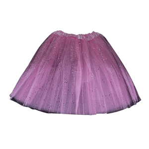 Falda balerina adulto escarcha rosado (40CM)