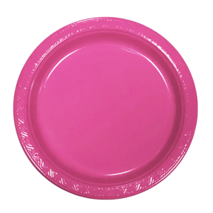PLATO PLASTICO 18CM FUCSIA 10 UNID MPA