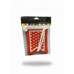 BANNER PTAS ROJO BLANCO POLKA VIERI