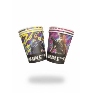 Vasos Polipapel Free Fire Cumple on Fire (6 unidades)