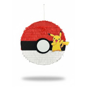 Piñata Artesanal Pokémon Pikachu y Pokéball
