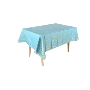 MANTEL CELESTE ESTRELLA DORADO 137X183 MP