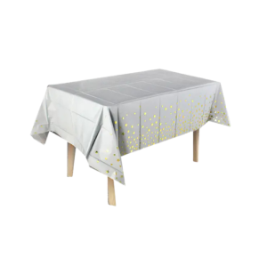 MANTEL BLANCO ESTRELLA DORADO 137X183 MP
