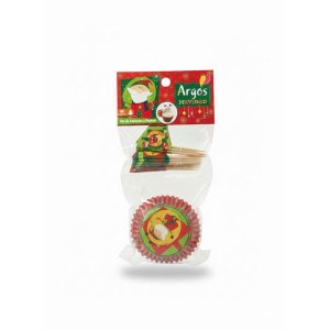 CUPCAKES Y PINCHOS HO HO X48 UNID ARGOS