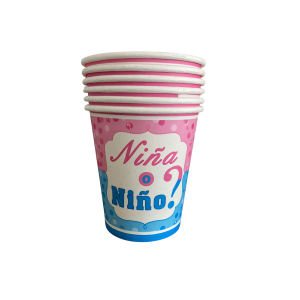Vaso baby shower revelación