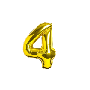 GLOBO FOIL 32 PULG DORADO 4 MP