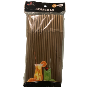 BOMBILLAS PLASTICAS DORADA 100 PCS BE